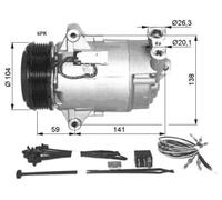 NRF Compresseur de climatisation 32427 PAG 46 pour OPEL/VAUXHALL Astra H Fourgon/Break