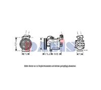 Compresseur De Climatisation Pour Nissan Note E11 NE11 Micra III K12