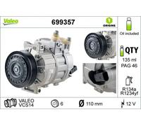 Compresseur de climatisation R 134a 699357 VALEO pour VW SKODA AUDI SEAT CUPRA