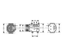 AVA COOLING SYSTEMS FDAK105 Compresseur de climatisation