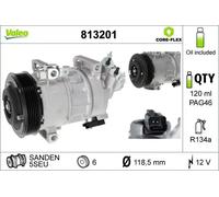 Compresseur de climatisation R 134a PAG 46 813201 VALEO pour CITROËN PEUGEOT DS