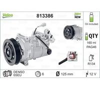 Compresseur de climatisation R 134a PAG 46 813386 VALEO pour RENAULT SCÉNIC III