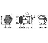 AVA COOLING SYSTEMS SBAK067 Compresseur de clim