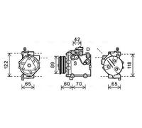 AVA COOLING SYSTEMS SZAK125 Compresseur de climatisation