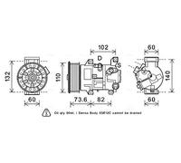 Compresseur, climatisation AVA Clever Choice TOAK683