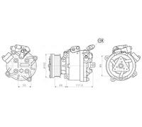 AVA COOLING SYSTEMS MTAK294 Compresseur de clim