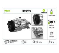 Compresseur de climatisation VALEO 399522