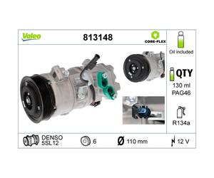 Compresseur de climatisation VALEO 813148