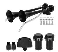 Compresseur de klaxon à air puissant à double trompette 130dB, camion, voitures de club, yachts, chariots de mines