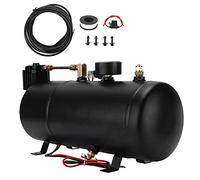 Compresseur de klaxon pneumatique 12 V, système d'air embarqué 3 L 150 PSI pour voitures, camions, bateaux et remorques - Remplacement haute pression