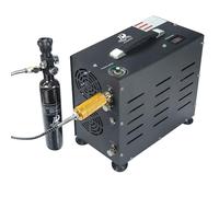 Compresseur de plongée TUDIVING - 4 500 psi/300 bar, compresseur d'air PCP double cylindre 800 W, compresseur haute pression à arrêt automatique, pour remplir une bouteille de plongée de 2 L