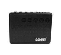 Compresseur de poche universel avec torche LED 8 bar (8 piles AA) P2R Noir