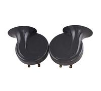 Compresseur Dual Train Air Loud Klaxon SUV Noir Super 12 V Voiture Trompette Camion Voiture Accessoire Extérieur SuR119 (Noir, Taille unique)