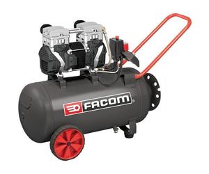 Compresseur - Horizontal - Facom - Débruité Silver - 50 L -2,5 HP - 10 Bars - Silencieux