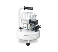 Compresseur - Horizontal - Mecafer - Silencieux - 9 L - Bidon huile 1L + Entonnoir + 3 roulettes - Silencieux