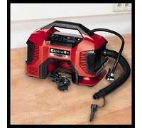 Einhell Compresseur hybride PRESSITO - Solo Power X-Change (18V, 90 W, Longueur tuyau haute pression : 710 mm, Câbles et tuyaux intégrés) Livré sans Batterie ni Chargeur