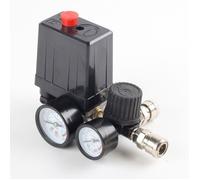 Compresseur Jauges de rgulateur de soupape de commande de pressostat de compresseur d\'air 220 V 0-180 psi avec connecteur rapide
