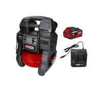 Compresseur KS Tools portatif silencieux 5L sur batterie avec une batterie 4Ah et un chargeur
