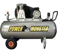 Compresseur - MECAFER - 200 L - 3HP - Bicylindre courroie - 10 bars - Semi Pro PowerMonster