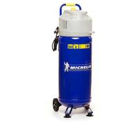 Michelin Compresseur à Air Vertical MVX50/2, Compresseur d'Air 50-Litres sans Huile, Manomètre, Pression Max. Pression 10 Bar, Roues de Transport, Puissance 2 CV
