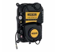 Compresseur mural sans huile - NuAir - 1.5 CV - 8 bar - 2 L - Tuyau 9 m - Silencieux 69 dB - 160 l/min aspiration
