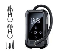 Compresseur portable à fonctions multiples, outil de poche LED, fonction d ' arrêt pour les tâches extérieures automobiles, gonfleur de batterie, paquet de 1