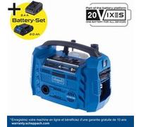Compresseur sans fil 20V SCHEPPACH Airforce 6 10,3 bar 8 L/min 6 accessoires