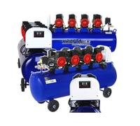 Compresseur Sans Huile 120L 4 Cylindres 7kW 230V 8bar 910L/min
