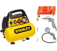 COMPRESSEUR SANS HUILE STANLEY 6L + KIT PNEUMATIQUE