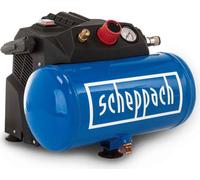 Compresseur Scheppach HC06 avec kit d'accessoires | 230V | puissance 1200 W | pression de travail 8 bar | volume de la cuve 6 L | débit d'aspiration 200 L/min | accessoires inclus