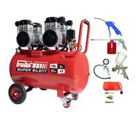 Compresseur silencieux 100L 3CV PRODIF Super Silent SIL1003 PRODIF + Kit 8 accessoires raccords rapides PRODIF