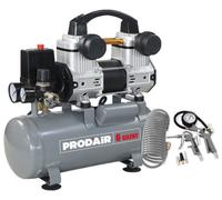 Compresseur silencieux + kit gonflage - 6L - 1,5HP - PRODAIR6SILENT