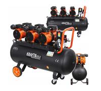 Compresseur Silencieux Sans Huile Compresseur À Air 100L 3×1500W 230V 8 Bar