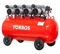 Compresseur silencieux sans huile cuve 200 L 3 kW / 4 Ch 560 L/min 10 bar 81 dB(A) 230V Torros TC2004010MS