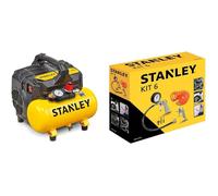 Compresseur silencieux Stanley DST 100/8/6 59 dB Robuste avec accessoires