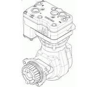 Compresseur, système d'air comprimé WABCO 9121160000 pour TGL I 4.58 2004-2022