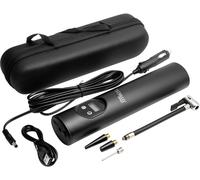 Compresseur Technaxx 4906 8 bar sacoche ou coffret de rangement, écran numérique, avec 1 accu, avec lampe de travail, coupure automatique, rechargeable avec 12