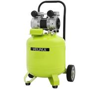 Compresseur vertical Cuve 50 L Compresseur d’air 8 bar Sans huile Manomètre et régulateur de pression 255 litres par minute Convient aux outils pneumatiques