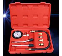 Compressiomètre Essence 8 Pcs TSX TOOL Manomètre 0-300 PSI Adaptateurs M10 à M18 Voitures Motos