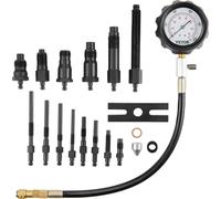 Compressiomètre VEVOR Testeur de compression Testeur de compression Compressiomètre avec un manomètre de 80 mm 0-1000 PSI et un compressiomètre 0-70 bar, y compris 4x adaptateurs