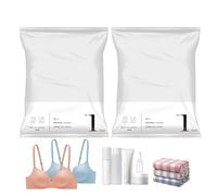 Compression Bags for Travel, 2X Space Saver Bags for Clothes, Comforters, Blankets, and Bedding, Packing Organizers with No Vacuum Needed for Easy Storage and Travel