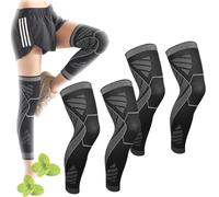 Compression de Jambe complète Flytex, Manchon de Compression de Jambe complète Flytex, Manchons de Compression Flytex pour Genoux et Jambes (2 Pairs,L)