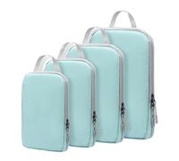 Compression du cube de pack pour l'ensemble d'organisateurs de valise d'économie d'espace de voyage | Cubes de voyage en 4 parties pour l'emballage | Cubes de compression d'organisateur de valise Pack