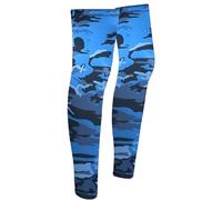 Compression leg sleeves 1 paire de jambières d'été for la course à pied et le cyclisme, en soie glacée, protection , compression, antidérapantes, rafraîchissantes, équipement sport Pour le sport(Blue)