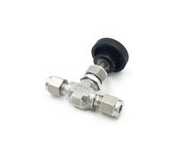 Compression Needle Valve Crane Forged 3000 PSI Fit 3/6/8/12mm 1/8" 1/4" 3/8" 1/2" OD Tube 304 316 Stainless Flow Control(SS304,9.52mm)