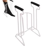 Compression Sock Donners, Non Slip Sock Donners, Easy Grip Socks Helper for Disabled Individuals, Large Size Sock Donners 14.17x8.66x7.09" for Old, Pregnant Women (White)