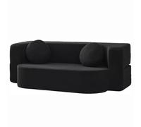 Compression Sofa Convertible Floor Bed Sleeper Loveseat Corduroy Mattress Fold Out Comfy Lounge for Living Room Multi-Functional Memory Foam with Armrest Portable Couch Small Spaces Guest Bed(150cm/59