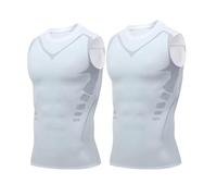 Compression Vest for Men - Posture Corrector Tank Top with Sweat Shirt Weight Loss Design, Offering Confidence & Strength (#5)