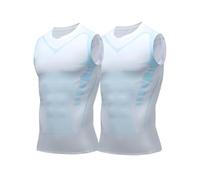 Compression Vest for Men - Posture Corrector Tank Top with Sweat Shirt Weight Loss Design, Offering Confidence & Strength (#2)