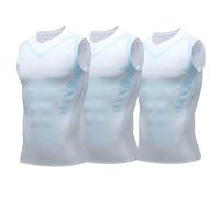 Compression Vest for Men - Posture Corrector Tank Top with Sweat Shirt Weight Loss Design, Offering Confidence & Strength (#10)